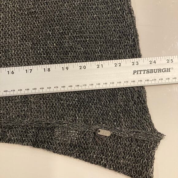Nwot SKIF SKIFO Sweater ~S/~L Silk Linen Cotton  Fringe-Knit Raw-Edge Long-Slv - Picture 10 of 12